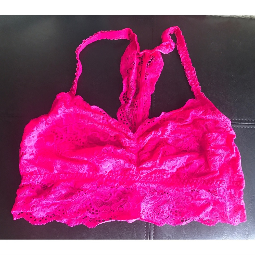 NWOT VS Pink Lace Bralette